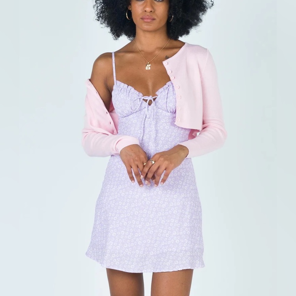 Princess Polly willow purple floral mini dress